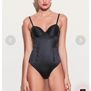 Fleur du mal silk bodysuit